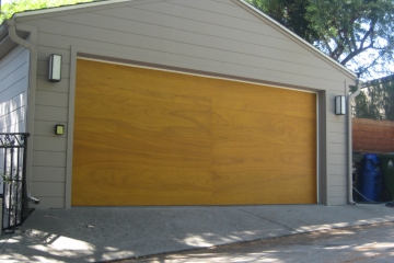Custom Flush Wood Garage Door