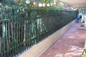 Custom design steel fence
