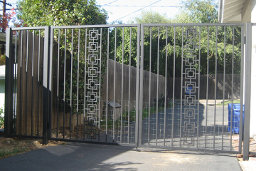Double steel gate